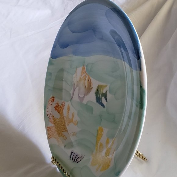 Italian Fish Dinner Plate from Ceramica San Marciano, Hand Painted ~Italy - Picture 5 of 5